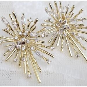 Panacea: Gold Starbusrt Earrings